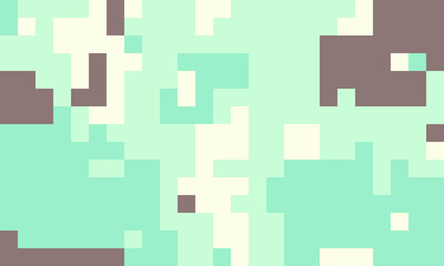 Abstract pixel art background.  Soft pastel colors create a calming, digital mosaic. Ideal for website banners, app interfaces, or modern design projects.