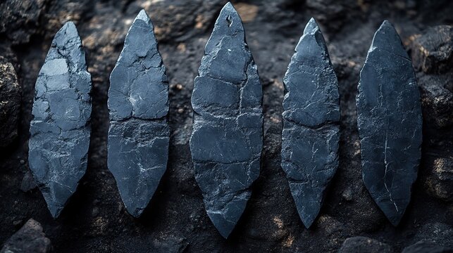 Obsidian arrowheads are still crafted by some artisans using traditional methods, preserving ancient skills, a feeling of heritage and craftsmanship