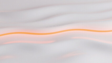 Soft and fluid liquid surface with orange line creating a calming and serene visual