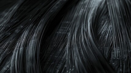 Minimalistic beauty concept with keratin product and glossy hair effect