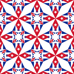 cuba background. cuban flag pattern design. vector illustration