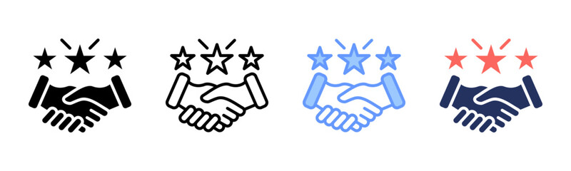 Goodwill icon sheet multiple style collection