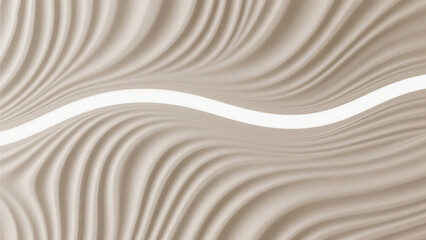 Obraz premium Elegant beige waves texture with subtle light perfect for modern backgrounds and designs