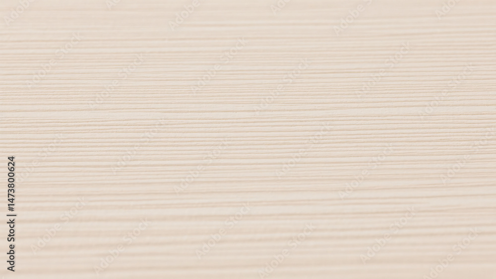 Poster light beige wood surface texture with fine horizontal grain pattern for design