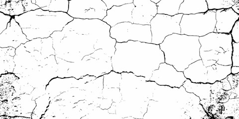 Dust or old grunge concrete building damaged grunge wall black and white texture effect white background.	