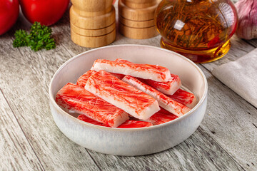 Crab meat sticks - fish surimi