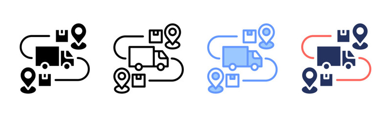 Transit icon sheet multiple style collection