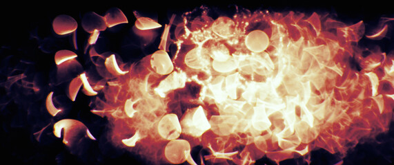 Abstract circular bokeh natural background.