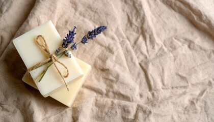 Creating natural handmade soaps with lavender home workshop diy crafts indoor studio aesthetic perspective