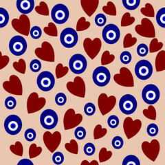 seamless pattern with hearts