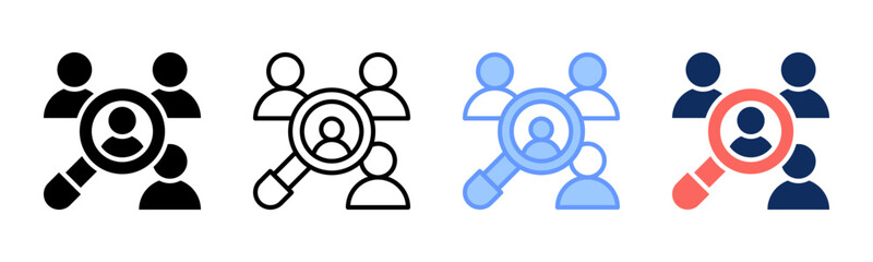 Human Resources icon sheet multiple style collection