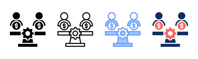 Equity icon sheet multiple style collection