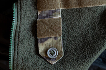 Army jacket with buttons, warm military sweater from Ukraine, military © Виктория Котлярчук