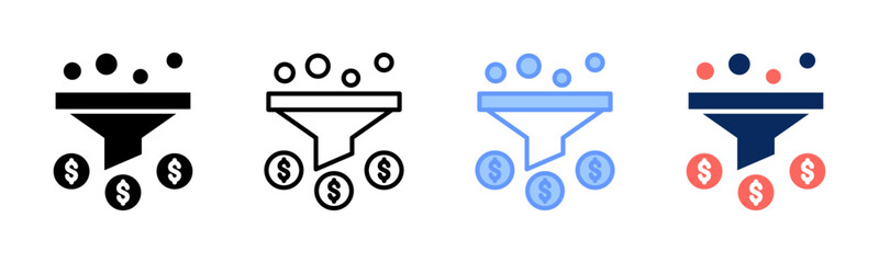Conversion icon sheet multiple style collection