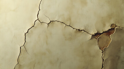 Cracked and Peeling Paint on Wall