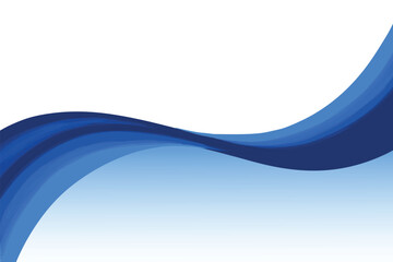 Fototapeta na wymiar Modern creative blue flowing wave background