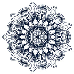 Beautiful flower mandala vintage decorative design