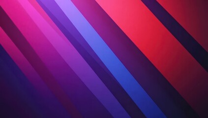 Obraz premium Diagonal vibrant stripes of varying shades of pink, purple, and blue create a dynamic and colorful abstract background. Colors blend smoothly