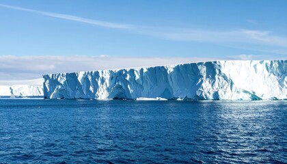 Glacier melting event antarctic ocean nature photography coastal environment aerial view climate change awareness