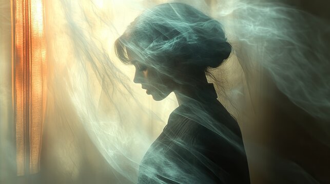 Translucent phantoms inhabit otherwise ordinary scenes, their spectral presence hinting at other dimensions, a glimpse into the ethereal