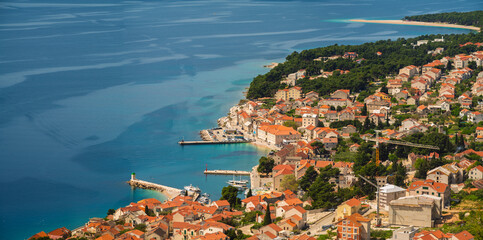 View of the town of Bol, island of Brač,Dalmatia