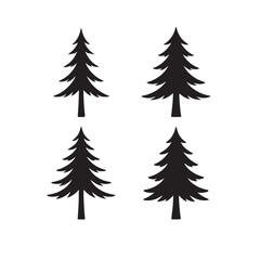 Canadian Pine Tree Silhouette Vector Art Bundle