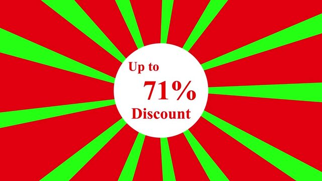 letter and text effect. 71% discount text effect sky isolated background. animated text effect with high visual impact. 4k motion graphics video.