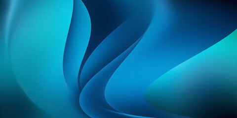 Fluid Waves in Vibrant Shades of Blue Creating an Abstract Background Design