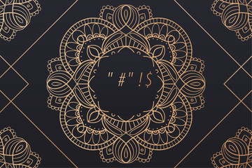 luxury mandala pattern vector design