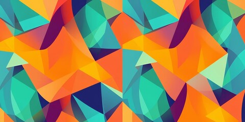 Abstract geometric shapes, dynamic seamless texture, modern background, light, composition