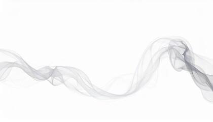 Flowing smoke patterns abstract art digital creation minimalist design creative viewpoint ethereal concept