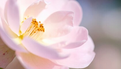 Delicate pink flower blooming in nature close-up photography serene outdoor environment macro viewpoint symbol of beauty and renewal
