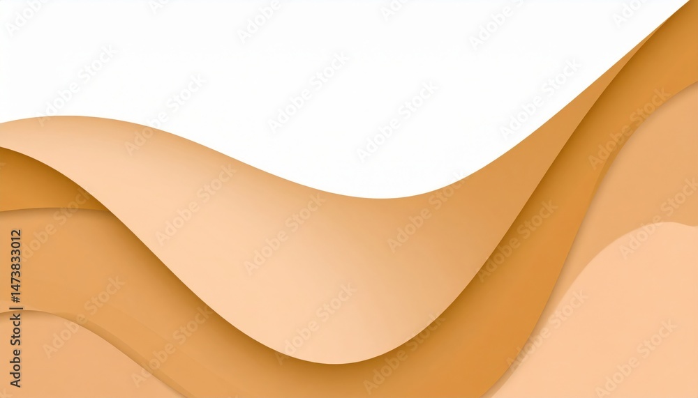 Poster dynamic waves of abstract design digital art soft color palette minimalist environment aerial viewpo
