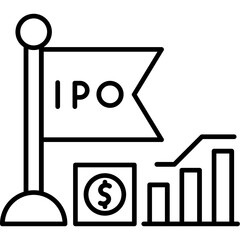 IPO (Initial Public Offering) Icon