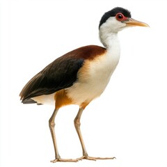 Exotic Jacana Bird Detailed Side Profile Natural Setting
