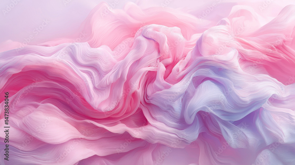 Poster ethereal 4k visual complexity unfolds in a hyperrealistic 3d rende, showcasing a flowing, layered, a