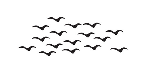 Flying Birds Vector And Illustration. eps 10