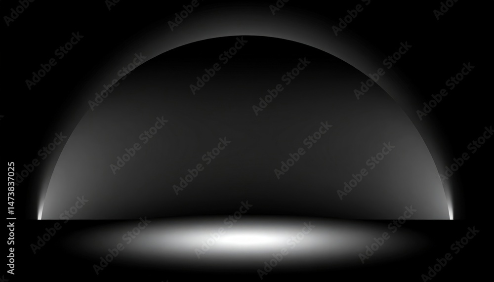 Poster dynamic light projection studio visual art dark environment creative perspective abstract design