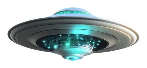 Plakat PNG UFO illustration spaceship saucer.