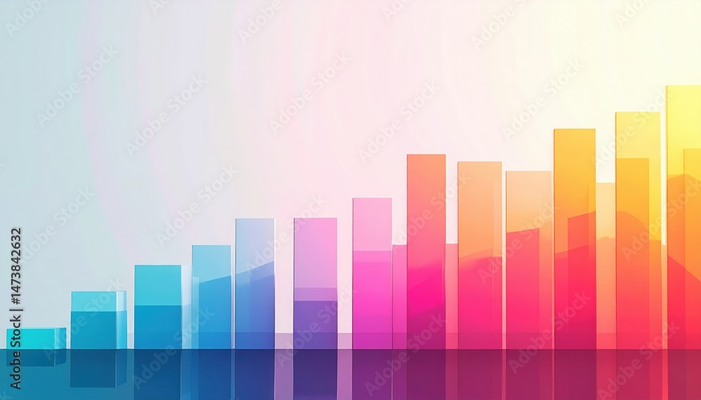 Aufkleber analyzing growth trends business insights data visualization modern office overview economic concept