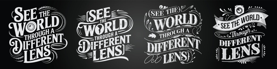 Hand-Drawn Blackboard Art with Paradise & Nature Inspired Graphics