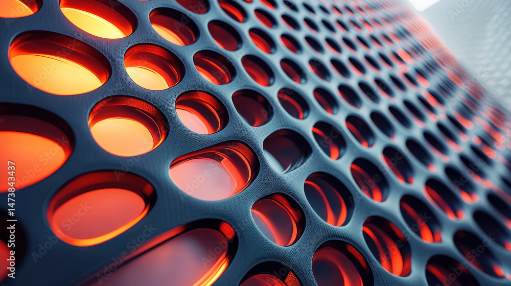 Aufkleber stylish 3d background featu realistic patterns in a 4k side angle view showcasing an array of perfor