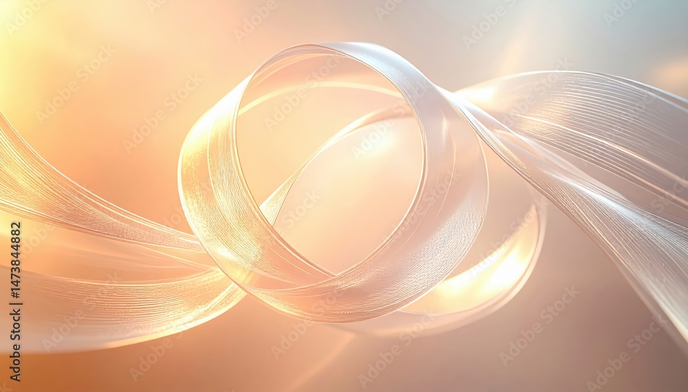 Poster dynamic flowing light patterns abstract space digital art ethereal environment close-up view visual 