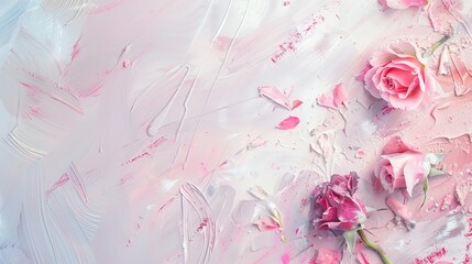 Background Material in Abstract Art Style for Valentine's Day: Modern, Romantic, and Visually Appealing for Love Celebrations