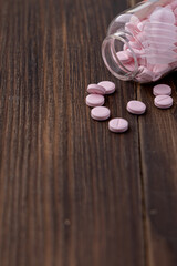 Variety of medicines and drugs.Medicine and healthcare concept.Variety of medicines and drugs.Medicine and healthcare concept.Pill for the prescription and treatment various diseases chemistry