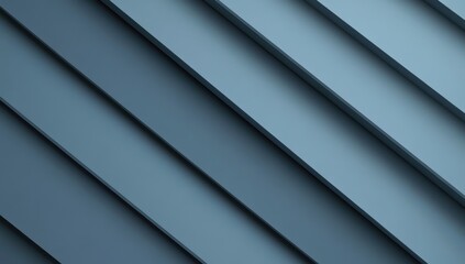Obraz premium Abstract diagonal lines in muted blue tones. A graphic design with layered, slanting planes, creating a modern, minimalist aesthetic