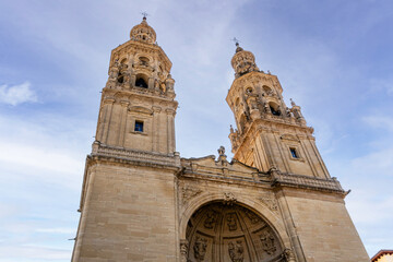 Obraz premium Co-Cathedral of Saint Maria de la Redonda in Logrono. Rioja, Spain
