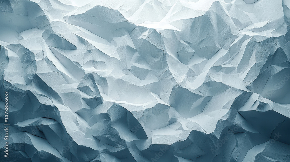 Poster realistic 4k abstract background with intricate folds and dramatic lighting, creating a modern art f