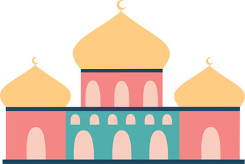 Colorful Mosque Illustration 