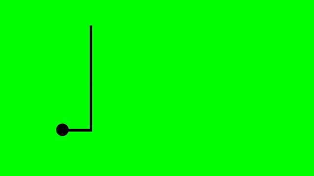 Animated Callout Title Line Pointer on Green Screen 